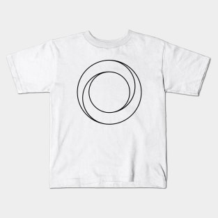 Impossible Shapes – Optical Illusion - Geometric Circle Kids T-Shirt